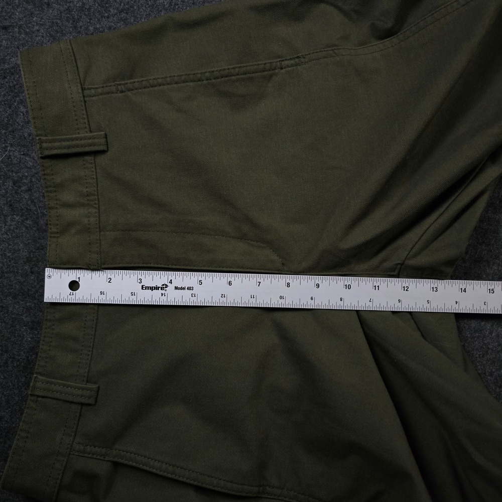 Uniqlo Olive Green Barrel Pants Wide Leg Baker Fatigue Womens 26-27 (Fits 30x29) - Picture 9 of 12